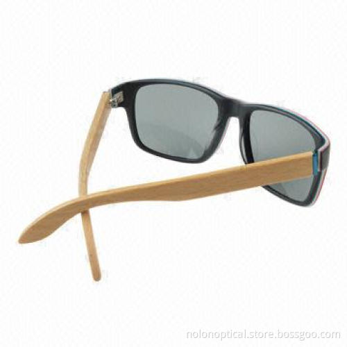 High-quality sports sunglasses with wooden temple